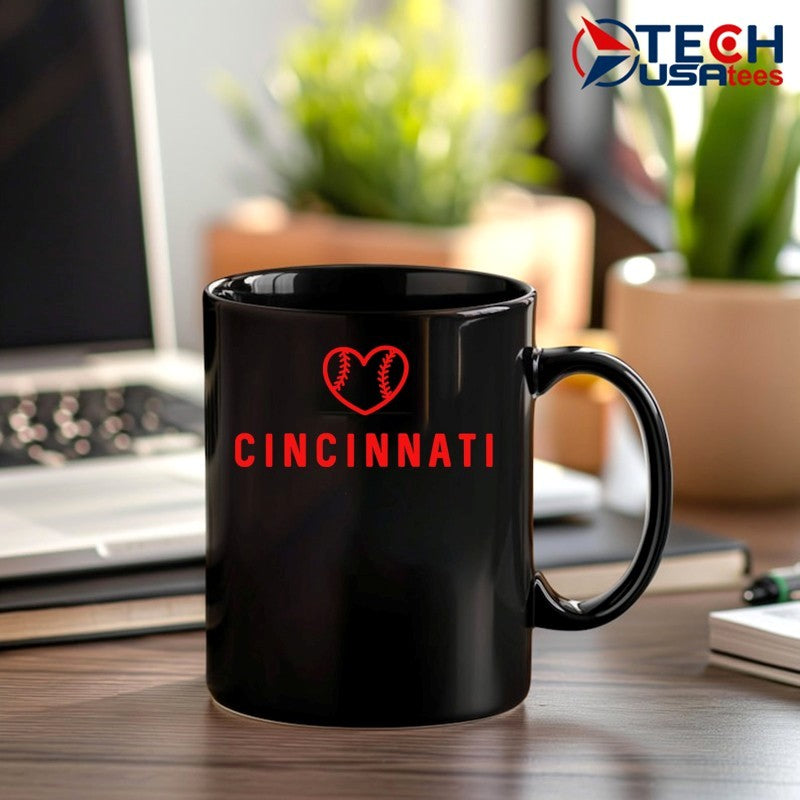 Cincinnati baseball heart shirt