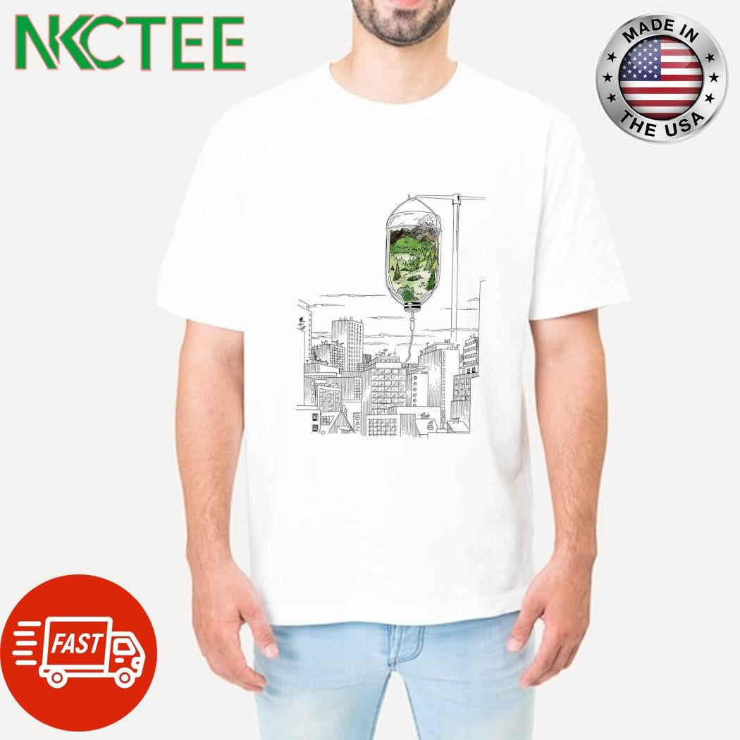 City is receiving IV fluids forest shirt