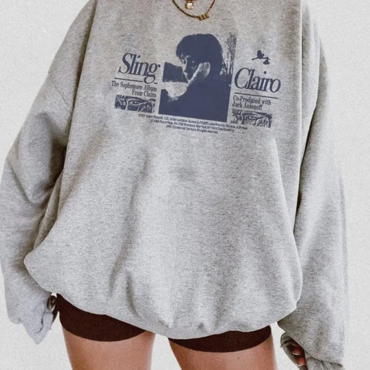 Clairo Sling Aesthetic Album Sweatshirt Indie Music Fan Merch