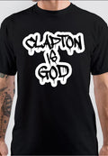 Eric Clapton Clapton is God Black T-Shirt Hoodie, Sweatshirt | CoreVibeTees.com