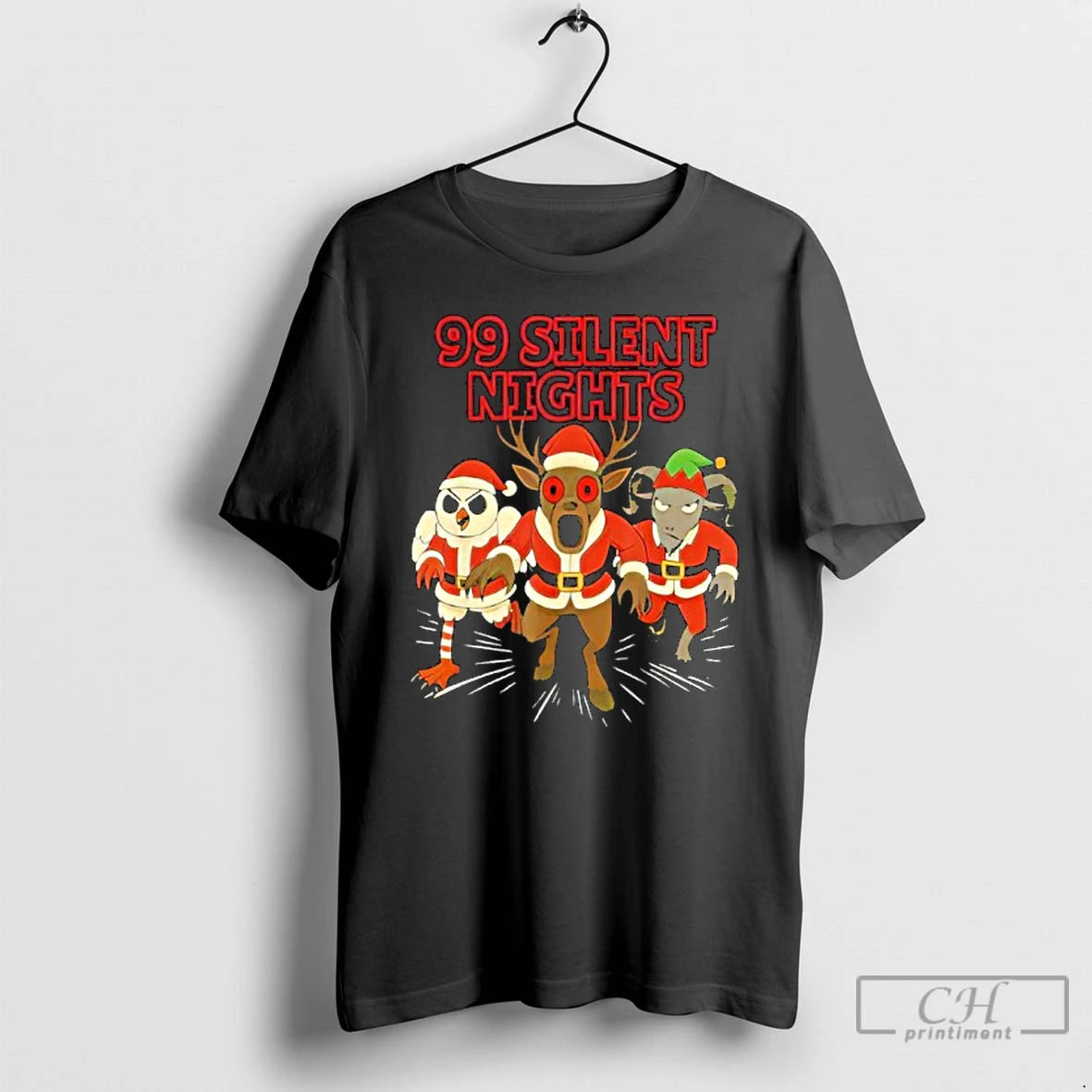 Classic 99 Silent Nights In The Forest Christmas Holiday For Gamers T-Shirts, Hoodie, Sweatshirt | CoreVibeTees.com
