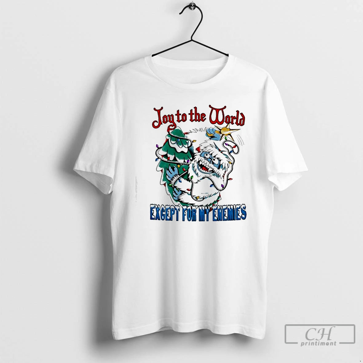 Classic Abominable Snow Monster Joy To The World Except For My Enemies T Shirts Sweater Hoodie, Sweatshirt | CoreVibeTees.com