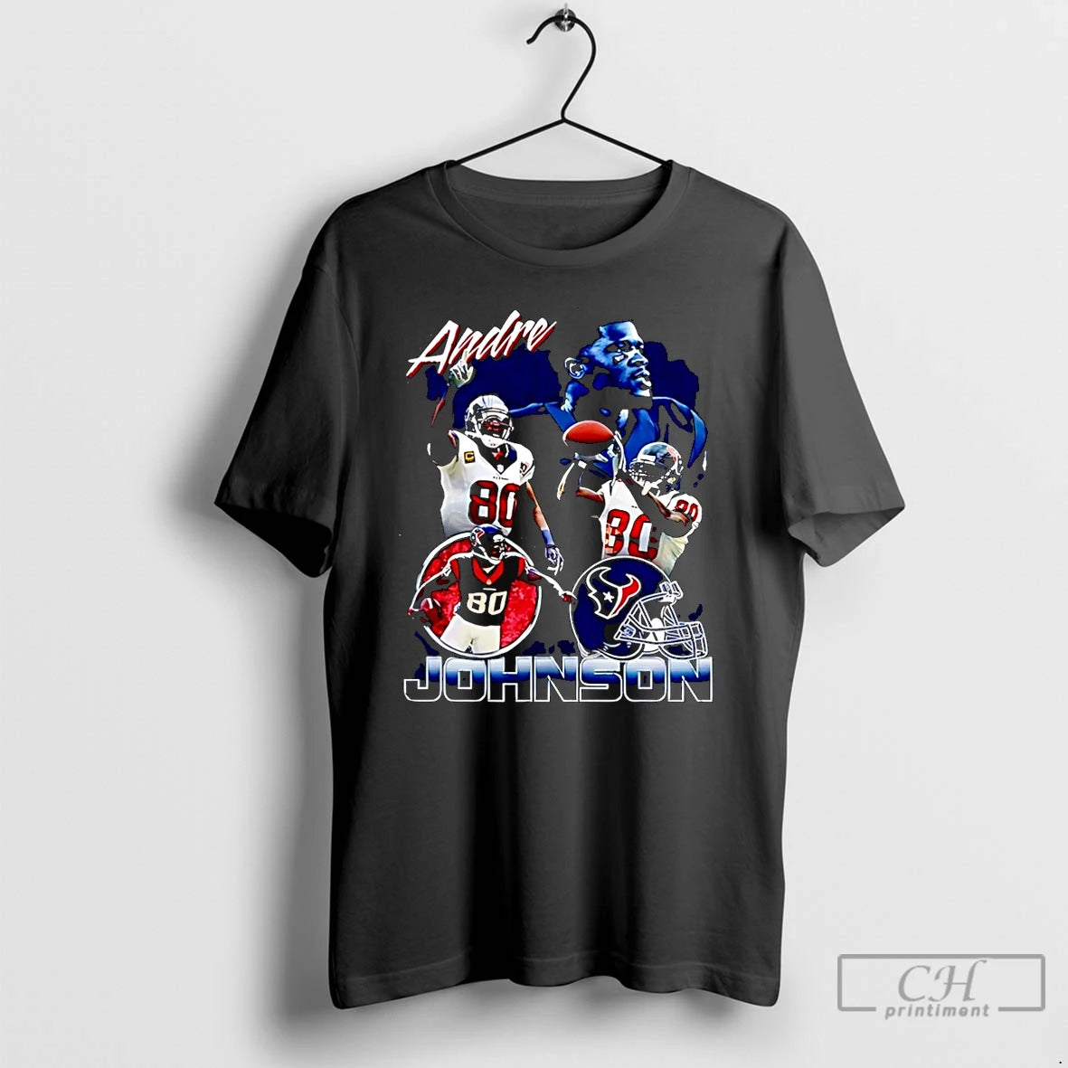 Classic Andre Johnson Houston Texans Player Collage Christmas T-Shirts, Hoodie, Sweatshirt | CoreVibeTees.com