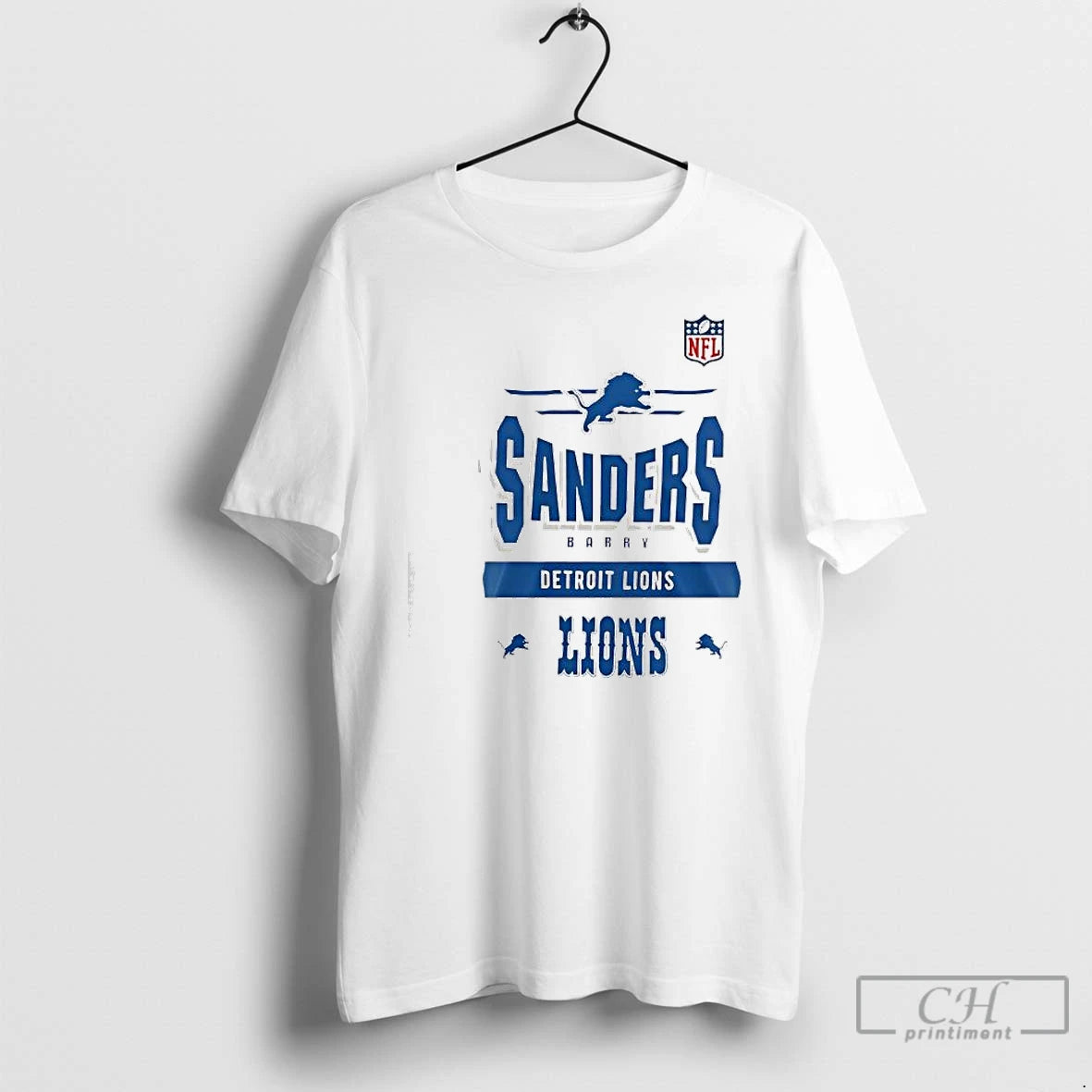 Classic Barry Sanders Detroit Lions Name Number Team Origins Vintage Logo T-Shirts, Hoodie, Sweatshirt | CoreVibeTees.com