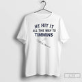 Classic Baseball Bat He Hit It All The Way To Timmins T-Shirts, Hoodie, Sweatshirt | CoreVibeTees.com
