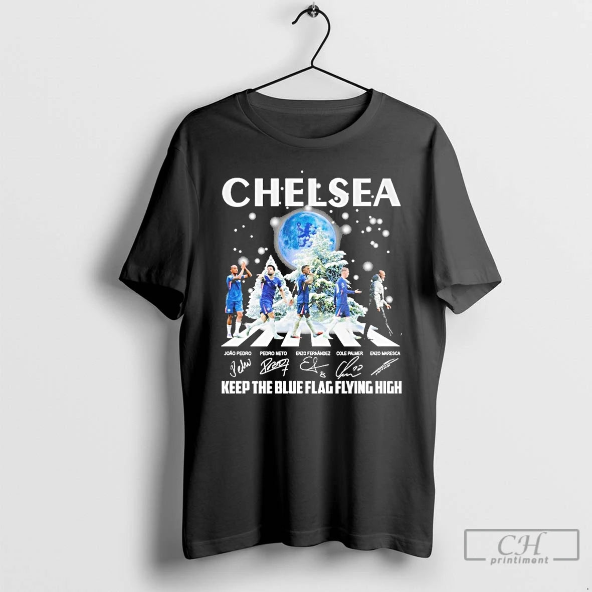 Classic Chelsea Keep The Blue Flag Flying High Christmas Signature T-Shirts, Hoodie, Sweatshirt | CoreVibeTees.com