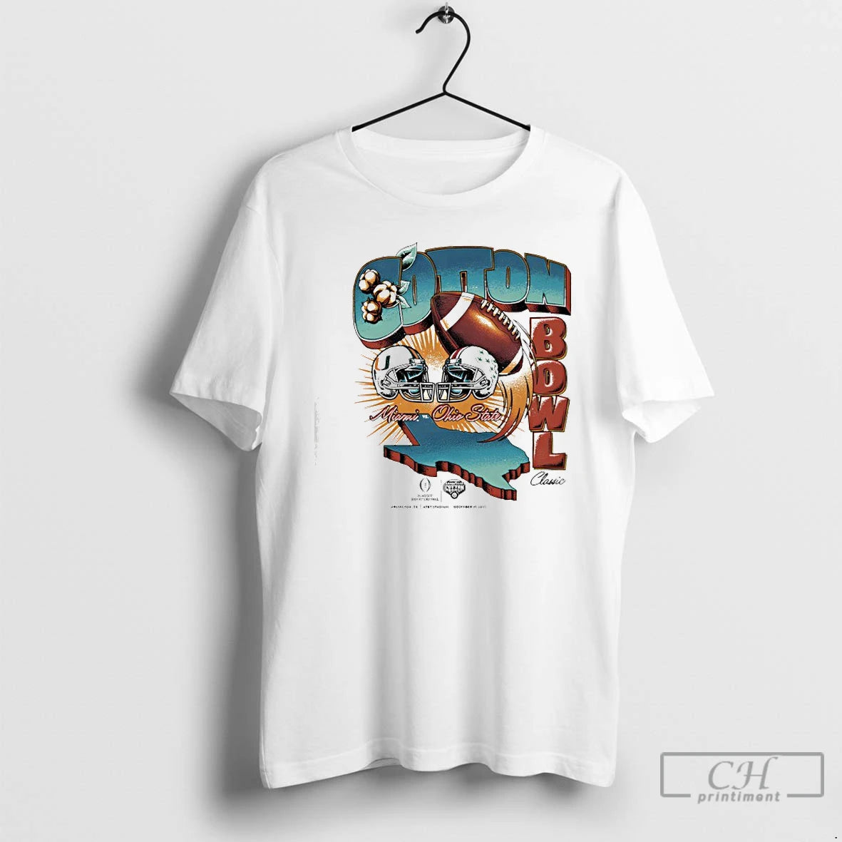 Classic Cotton Bowl Classic 2025 Miami Vs Ohio State Matchup T-Shirts, Hoodie, Sweatshirt | CoreVibeTees.com