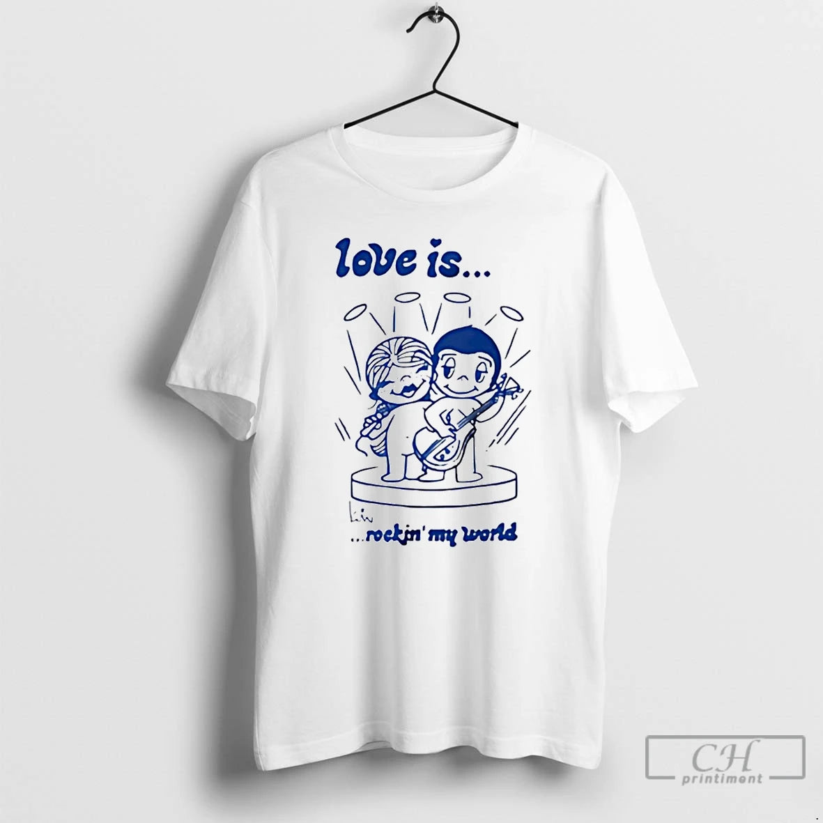 Classic Couple Love Is Rockin My World T-Shirts, Hoodie, Sweatshirt | CoreVibeTees.com