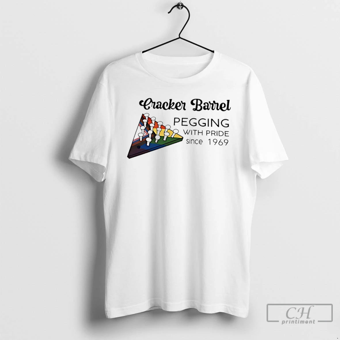 Classic Cracker Barrel Pegging With Pride Since 1969 Lgbtq T-Shirts, Hoodie, Sweatshirt | CoreVibeTees.com