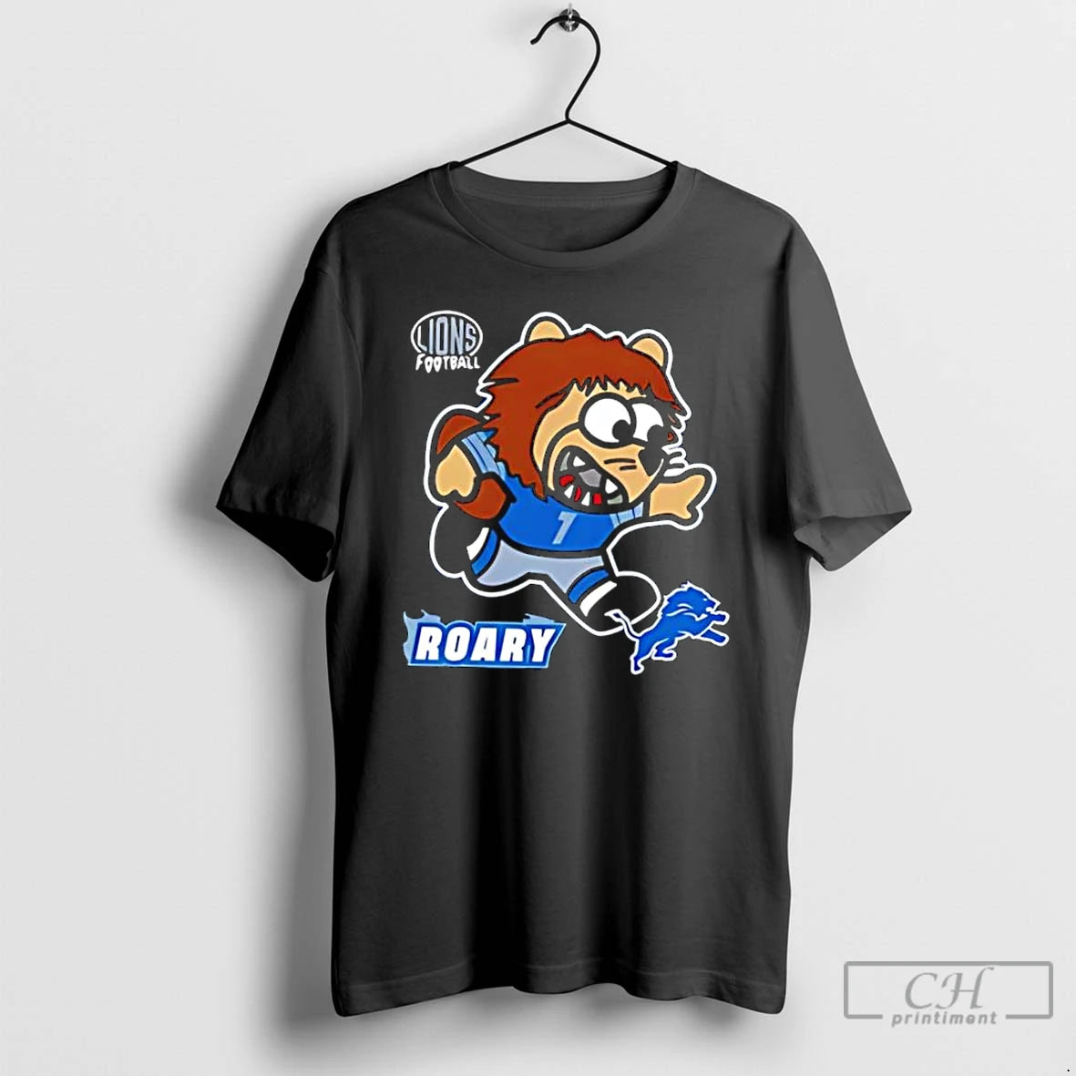 Classic Detroit Lions Football Roary Mascot Cartoon T-Shirts, Hoodie, Sweatshirt | CoreVibeTees.com