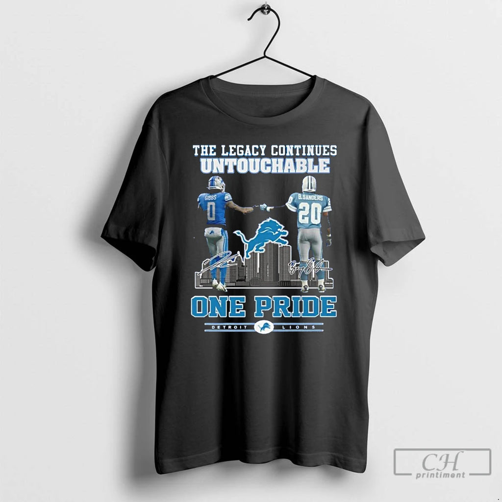 Classic Detroit Lions One Pride The Legacy Continues Untouchable 2025 T-Shirts, Hoodie, Sweatshirt | CoreVibeTees.com