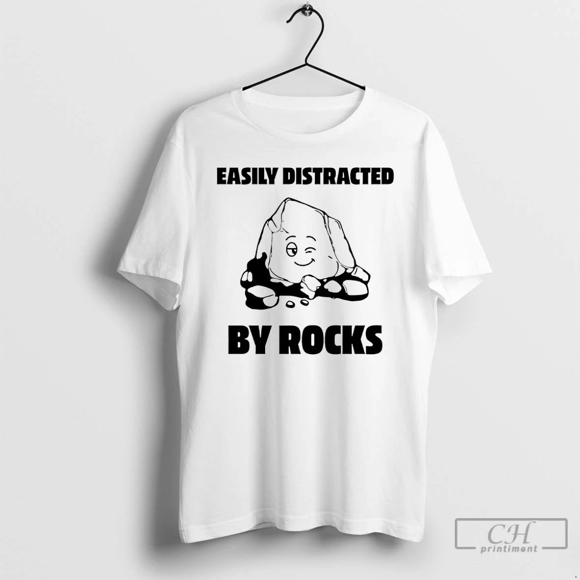 Classic Easily Distracted By Rocks T-Shirts, Hoodie, Sweatshirt | CoreVibeTees.com