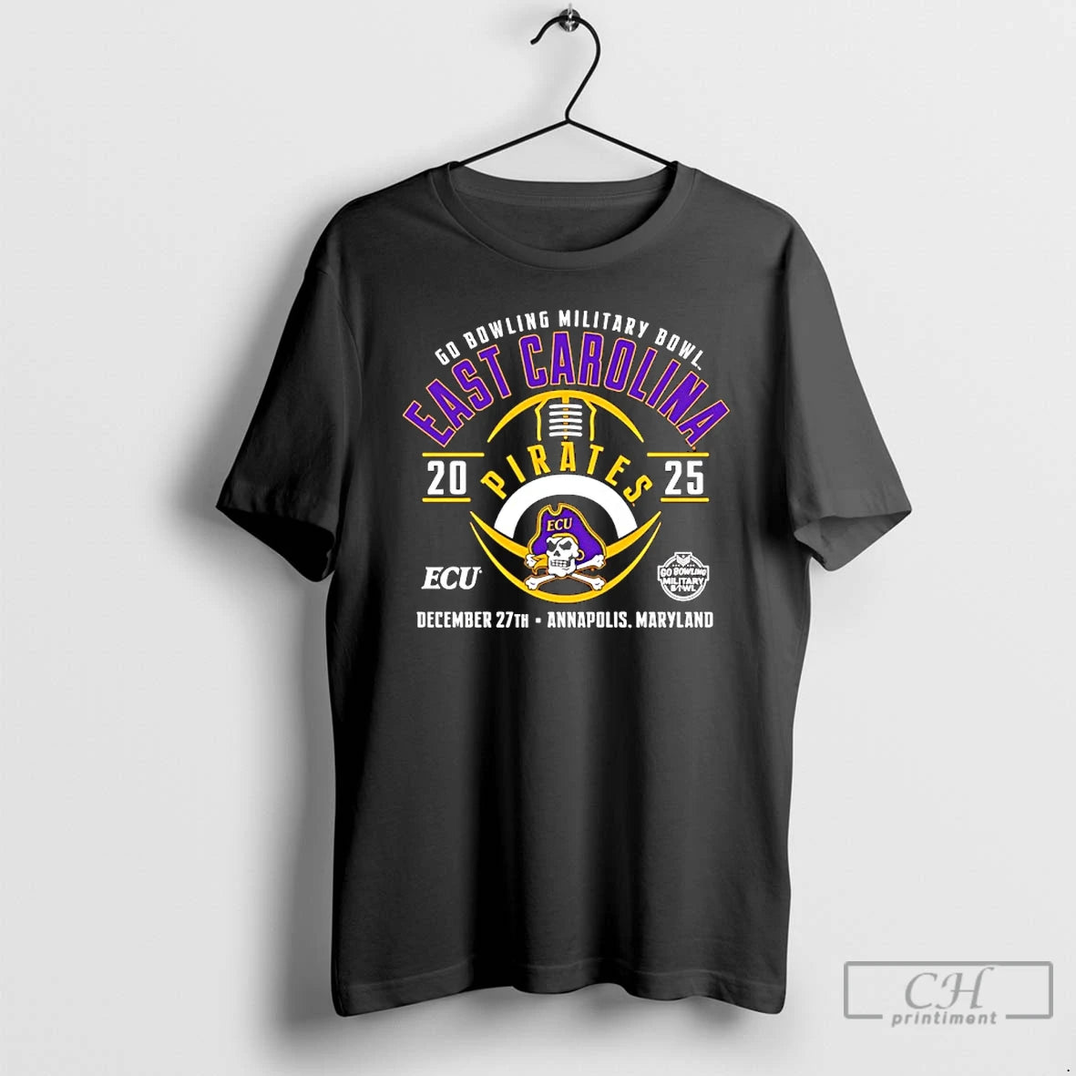 Classic East Carolina Pirates 2025 Go Bowling Military Bowl T-Shirts, Hoodie, Sweatshirt | CoreVibeTees.com