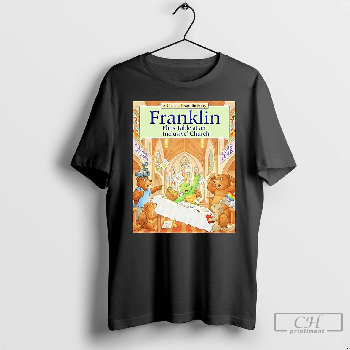 Classic Franklin Flips Table At An Inclusive Church T-Shirts, Hoodie, Sweatshirt | CoreVibeTees.com