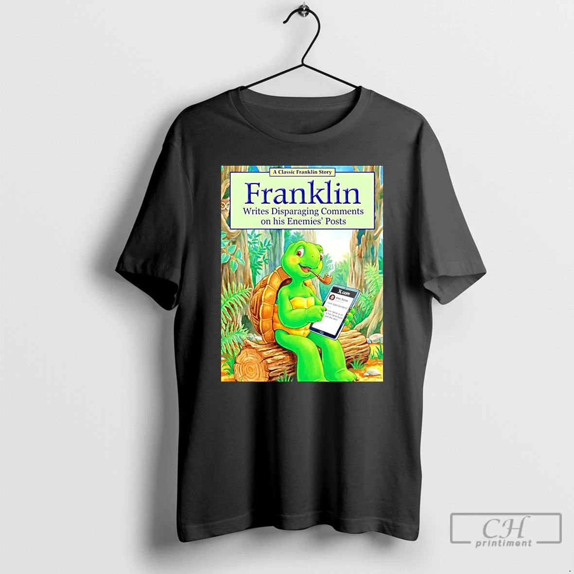Classic Franklin Writes Disparaging Comments On His Enemies Posts T-Shirts, Hoodie, Sweatshirt | CoreVibeTees.com