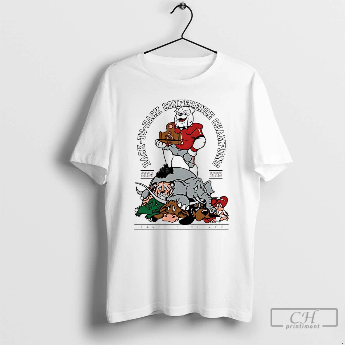 Classic Geogria Bulldogs Back To Back Conference Champions 2024 2025 T-Shirts, Hoodie, Sweatshirt | CoreVibeTees.com