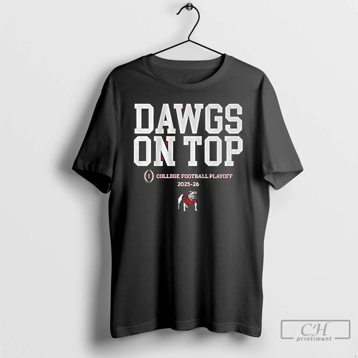 Classic Georgia Football 2025 Cfp Dawgs On Top Slogan T-Shirts, Hoodie, Sweatshirt | CoreVibeTees.com