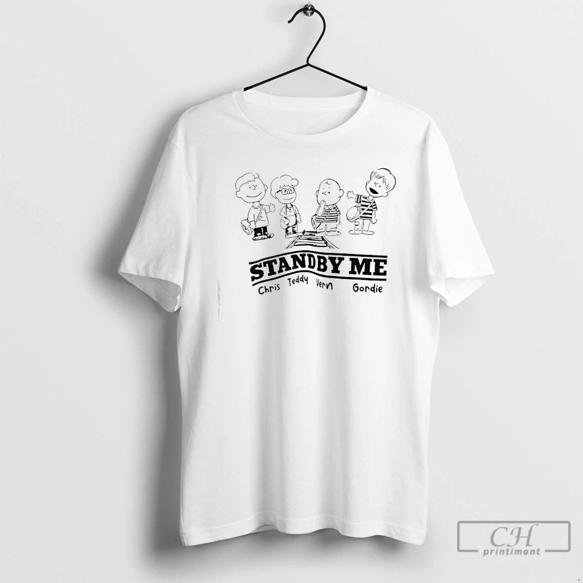 Classic Gordie Chris Teddy Vern Stand By Me Movie Graphic T-Shirts, Hoodie, Sweatshirt | CoreVibeTees.com