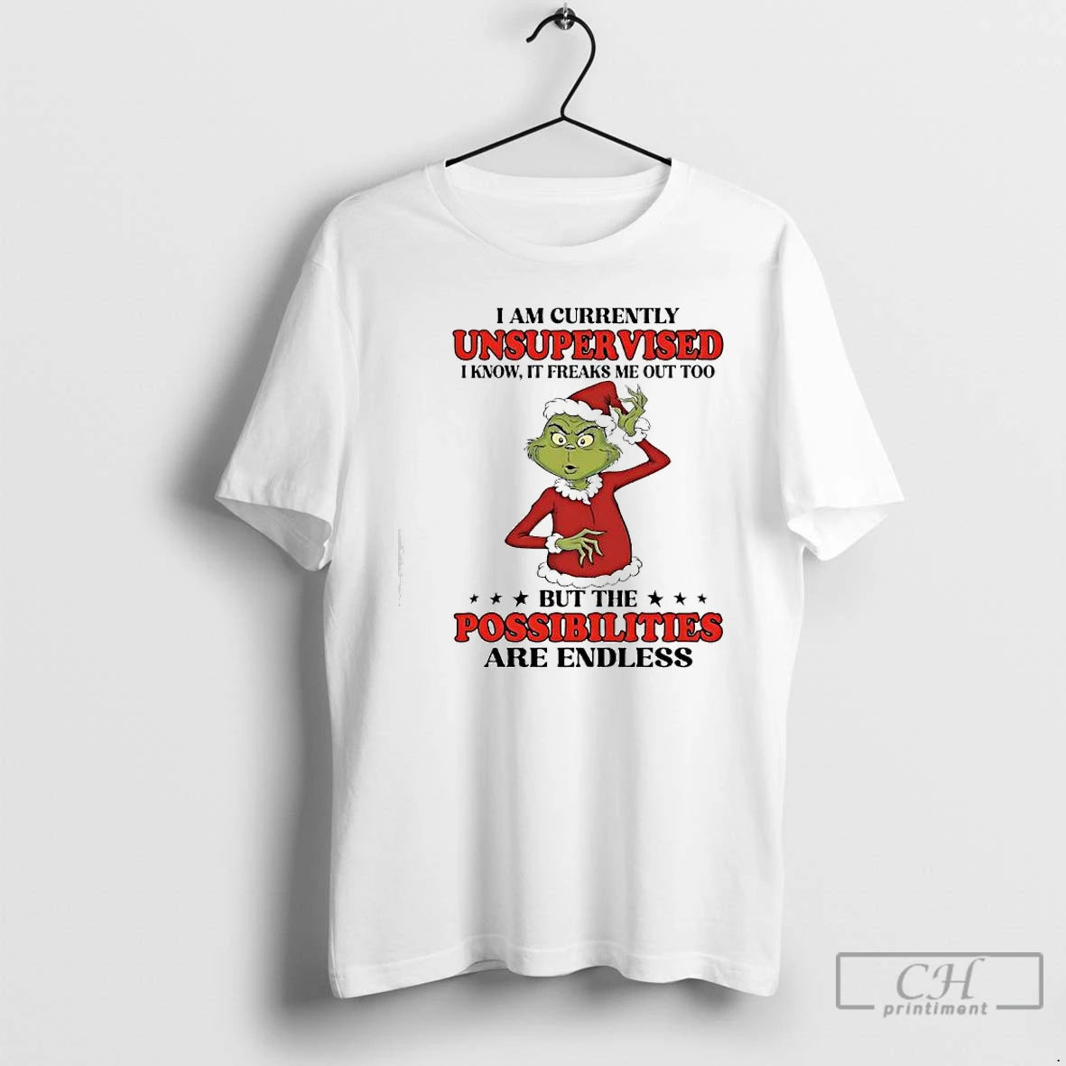 Classic Grinch I Am Currently Unsupervised I Know It Freaks Me Out Too T Shirts Hoodie, Sweatshirt | CoreVibeTees.com