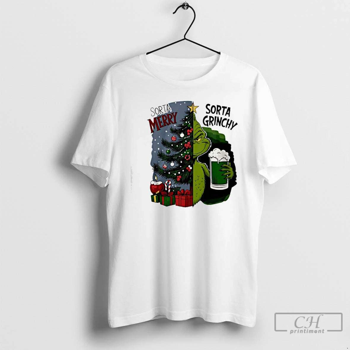 Classic Grinch Sorta Merry Sorta Grinchy Christmas Holiday T-Shirts, Hoodie, Sweatshirt | CoreVibeTees.com