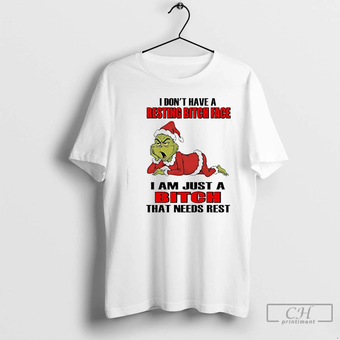 Classic Grinch I Dont Have A Resting Bitch Face I Am Just A Bitch That T-Shirts, Hoodie, Sweatshirt | CoreVibeTees.com