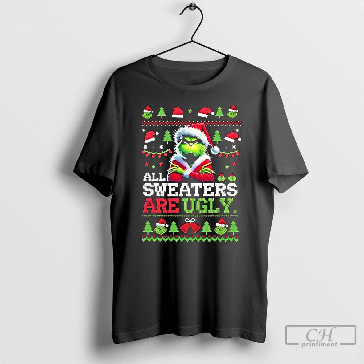 Classic Grinch Ugly Christmas All Sweaters Are Ugly T-Shirts, Hoodie, Sweatshirt | CoreVibeTees.com