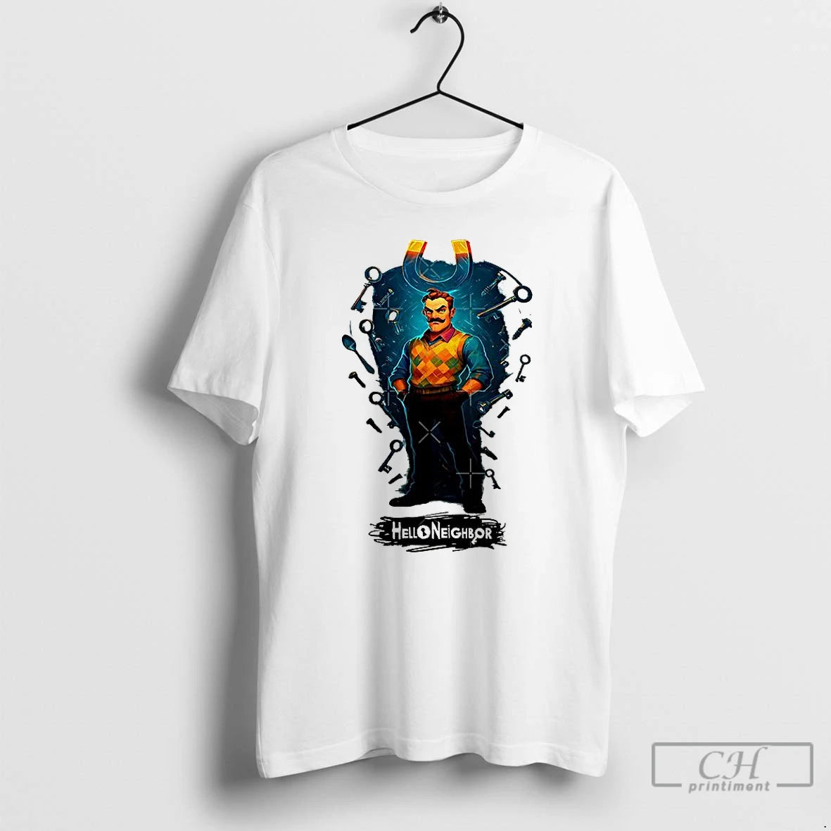 Classic Hello Neighbor Magnet Mind T-Shirts, Hoodie, Sweatshirt | CoreVibeTees.com
