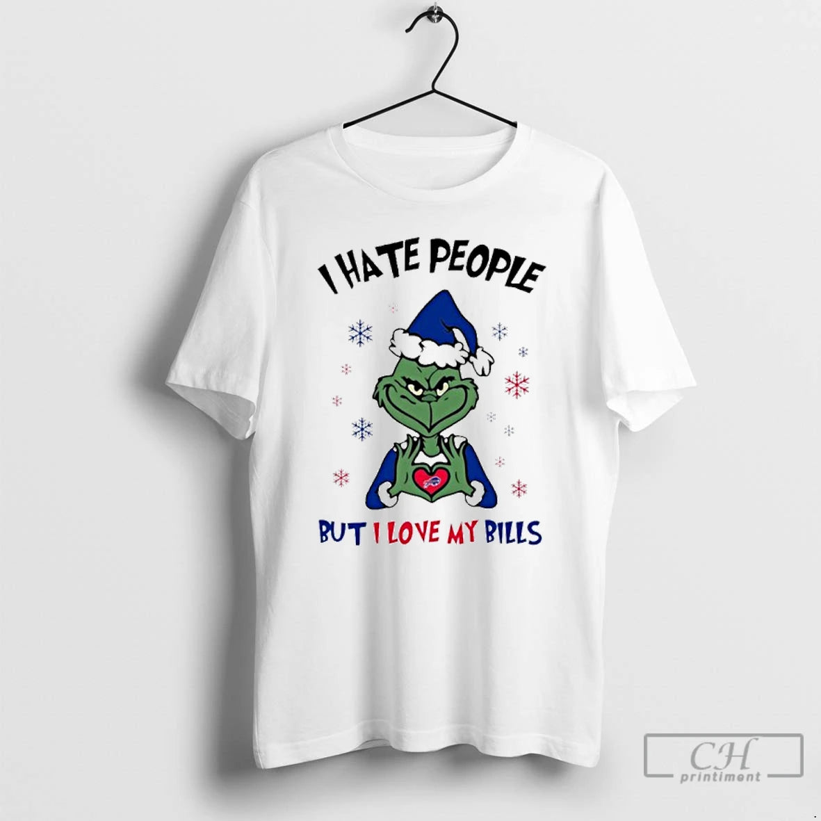 Classic I Hate People The Grinch But I Love My Bills T-Shirts, Hoodie, Sweatshirt | CoreVibeTees.com
