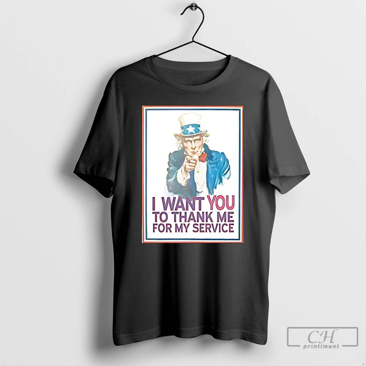 Classic I Want You To Thank Me For My Service Uncle Sam T Shirts Sweater Hoodie, Sweatshirt | CoreVibeTees.com
