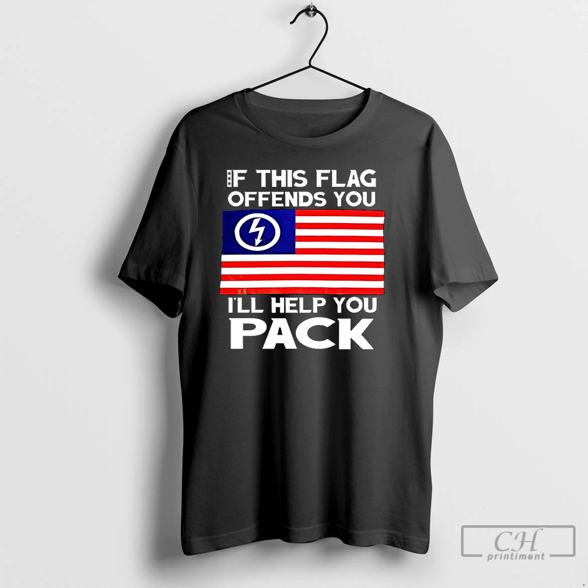 Classic If This Flag Offends You Ill Help You Pack Flag Music Lover T Shirts