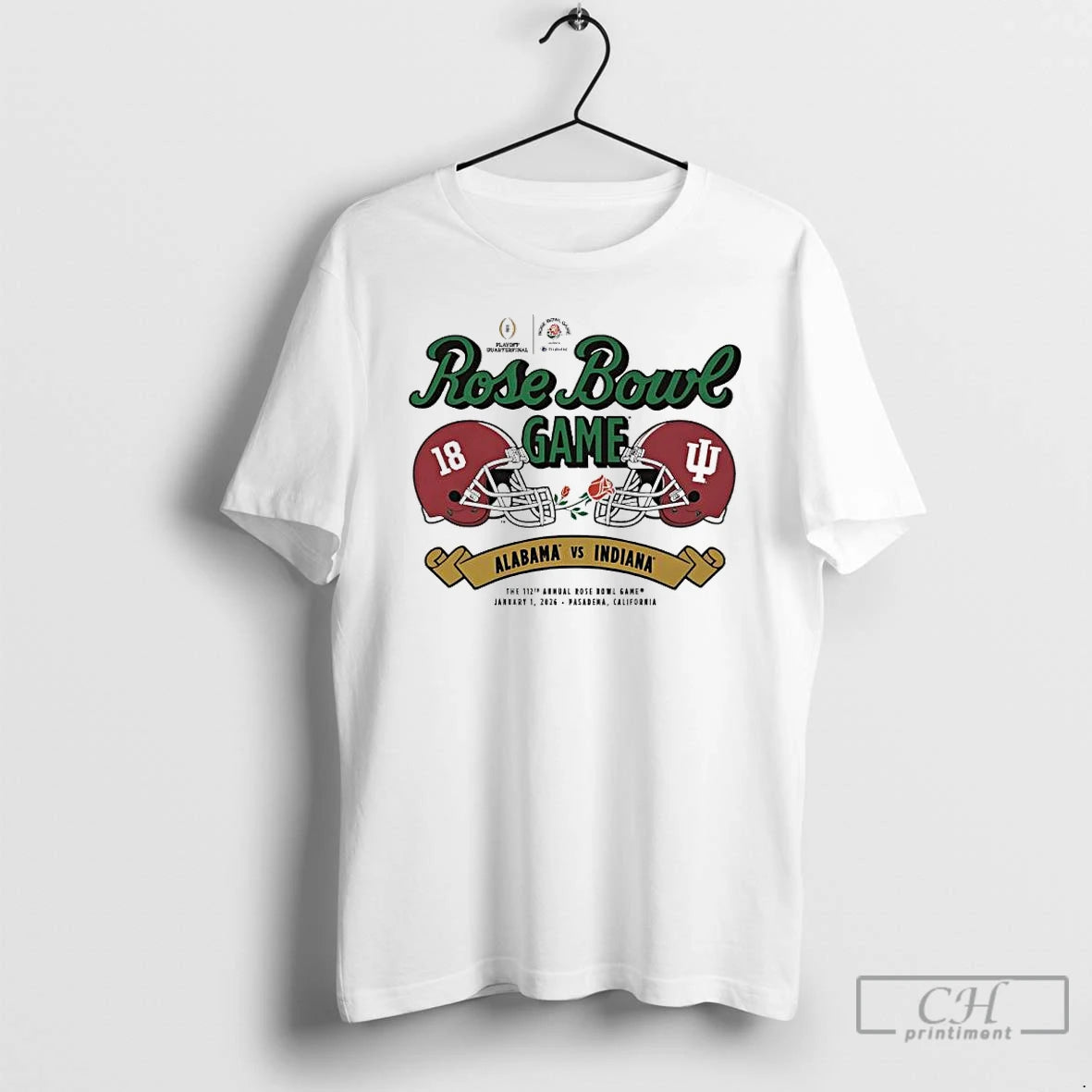 Classic Indiana Vs Alabama 2026 Rose Bowl Game Helmet Matchup T-Shirts, Hoodie, Sweatshirt | CoreVibeTees.com