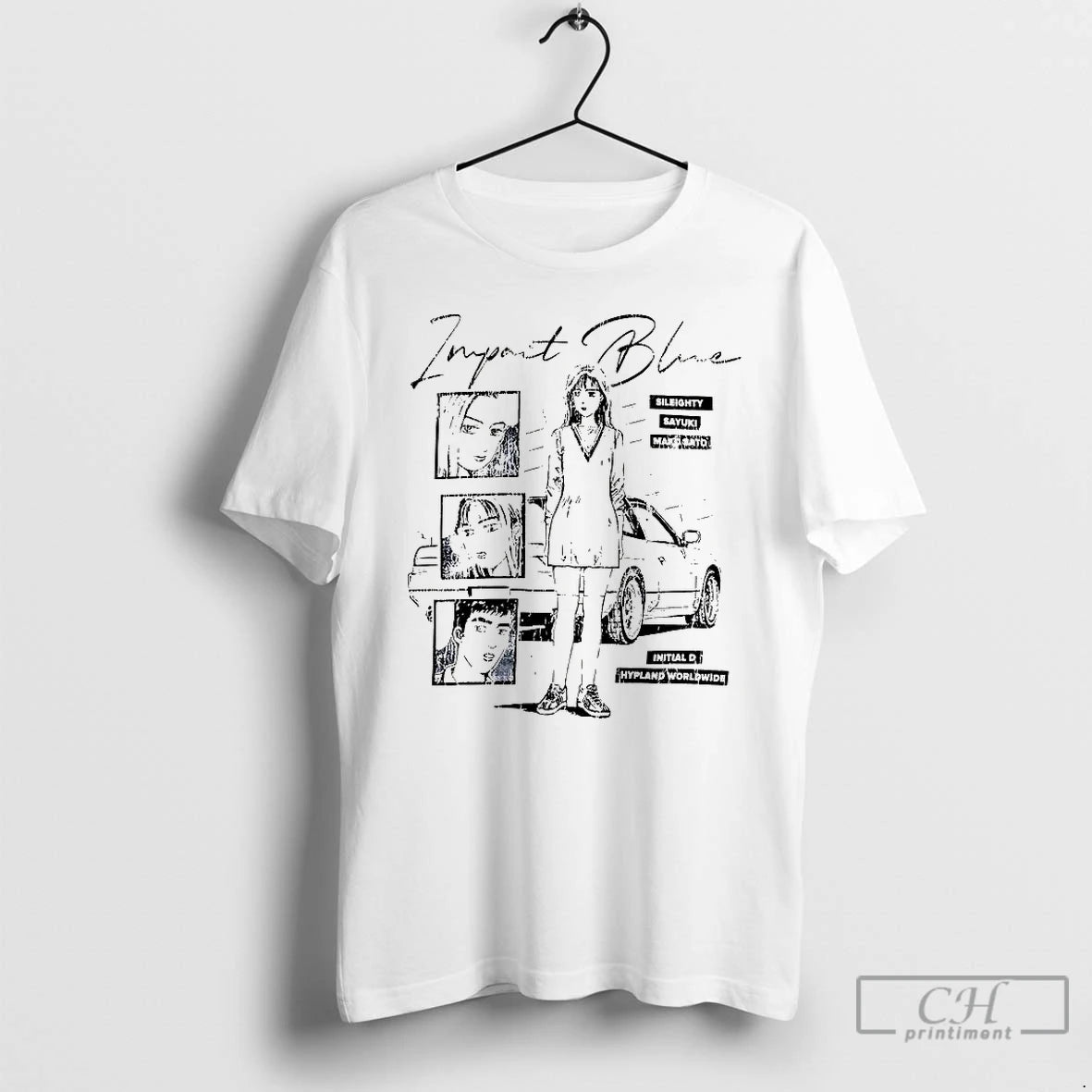 Classic Initial D Impact Blue Sileighty Mako Sato Sayuki Anime T-Shirts, Hoodie, Sweatshirt | CoreVibeTees.com