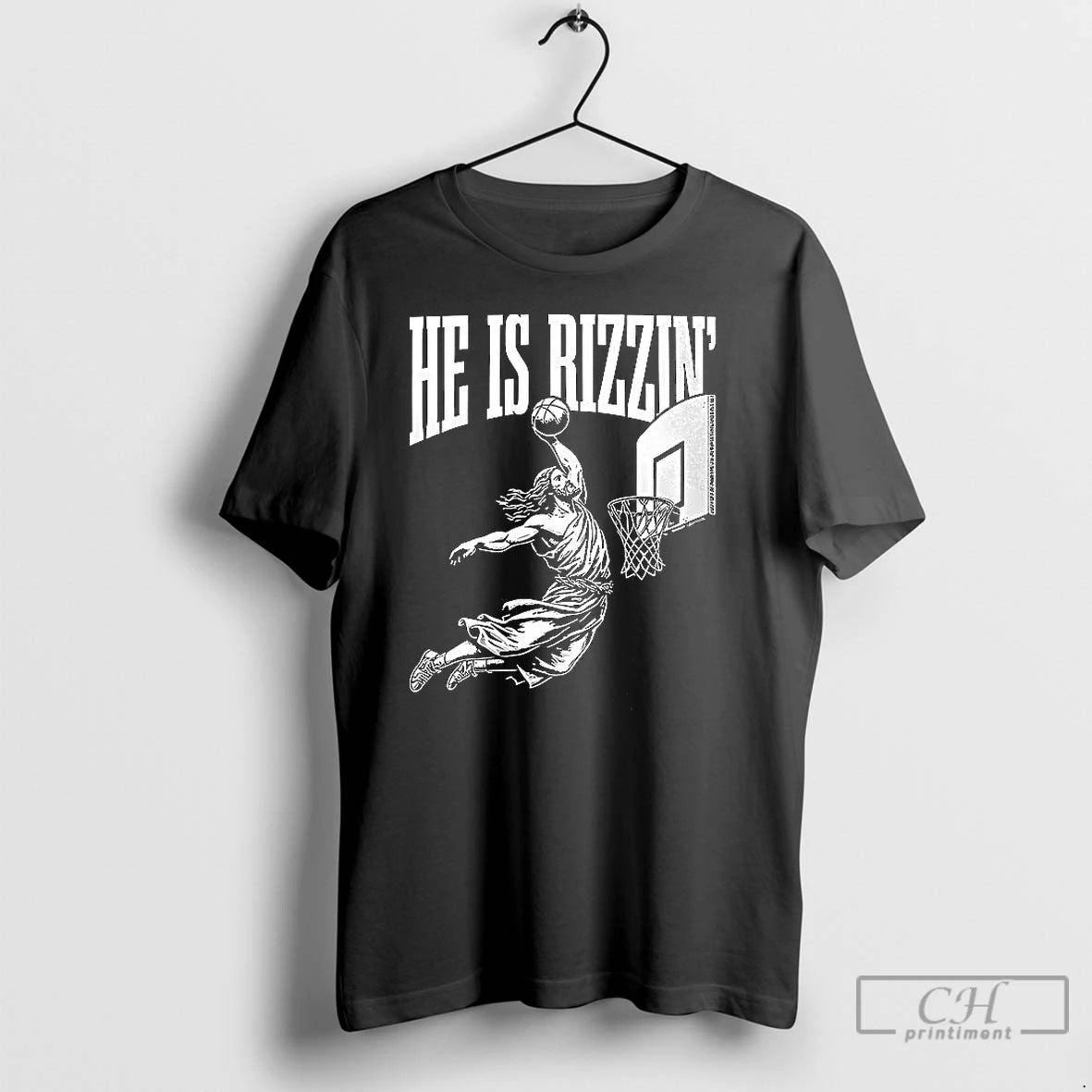 Classic Jesus Has Rizzen Dunk Basketball T-Shirts, Hoodie, Sweatshirt | CoreVibeTees.com