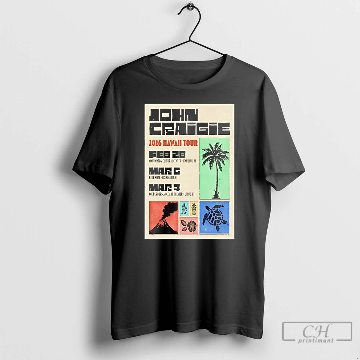 Classic John Craigie Hawaii Tour 2026 T-Shirts, Hoodie, Sweatshirt | CoreVibeTees.com