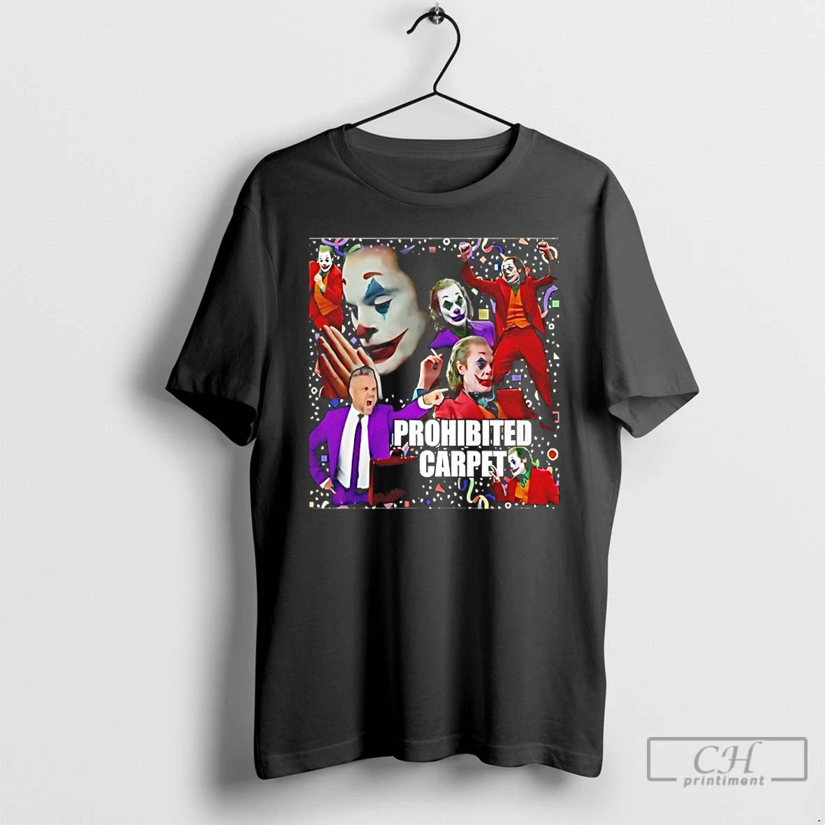 Classic Joker Prohibited Carpet Graphic T-Shirts, Hoodie, Sweatshirt | CoreVibeTees.com