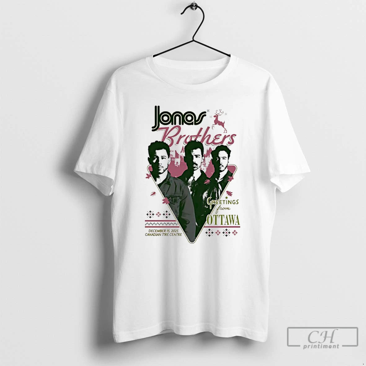 Classic Jonas Brothers Greetings From Ottawa Canadian Tire Centre 2025 T-Shirts, Hoodie, Sweatshirt | CoreVibeTees.com