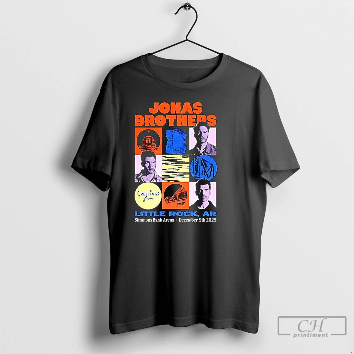 Classic Jonas Little Rock Arkansas Simmons Bank Arena 2025 T-Shirts, Hoodie, Sweatshirt | CoreVibeTees.com