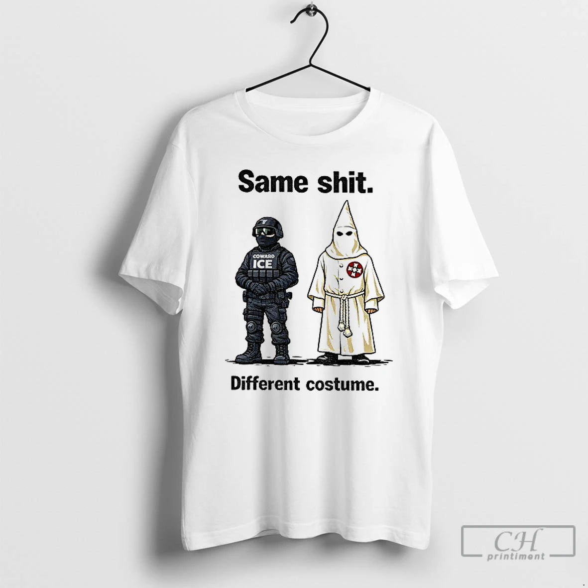 Classic Kkk Coward Ice Same Shit Different Costume T-Shirts, Hoodie, Sweatshirt | CoreVibeTees.com
