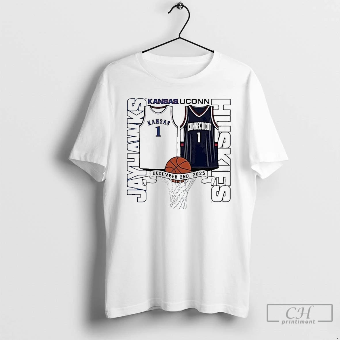 Classic Kansas Jayhawks Vs Uconn Huskies Basketball 2025 Gameday T-Shirts, Hoodie, Sweatshirt | CoreVibeTees.com