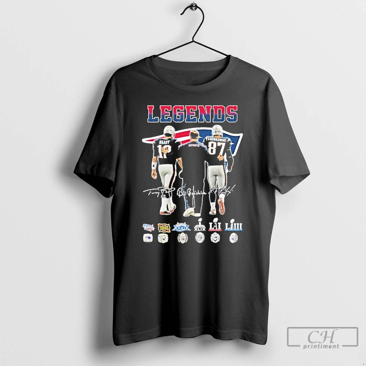 Classic Legends Brady Gronkowski Player Signature Logo T-Shirts, Hoodie, Sweatshirt | CoreVibeTees.com