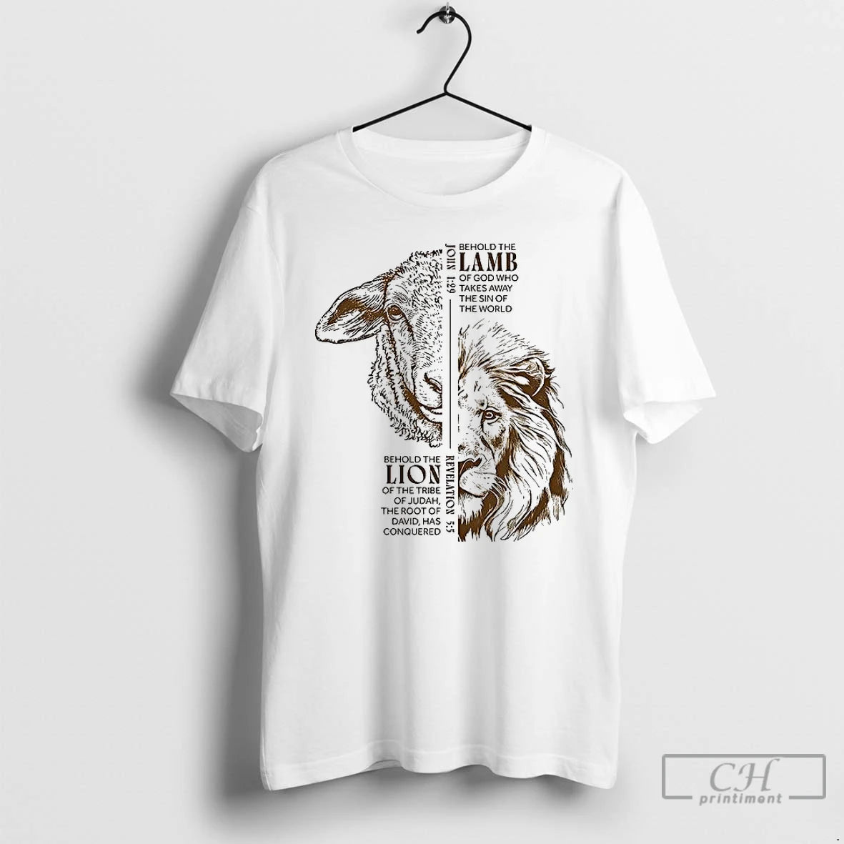 Classic Lion And Lamb Of God Who Takes Away The Sin Of The World T-Shirts, Hoodie, Sweatshirt | CoreVibeTees.com