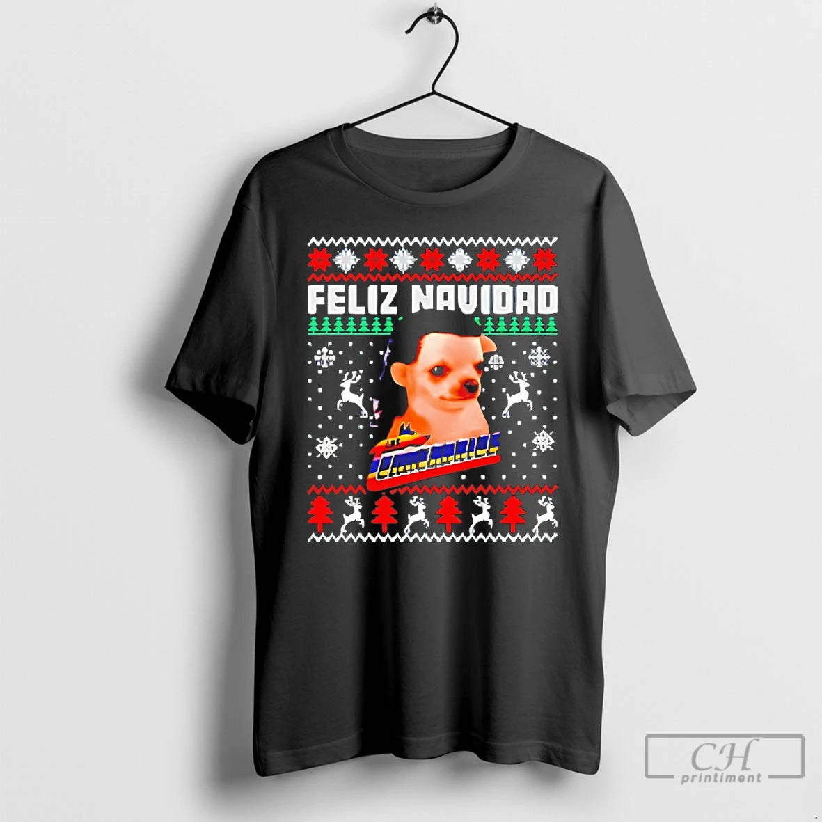 Classic Los Temerarios Dog Feliz Navidad Christmas T-Shirts, Hoodie, Sweatshirt | CoreVibeTees.com