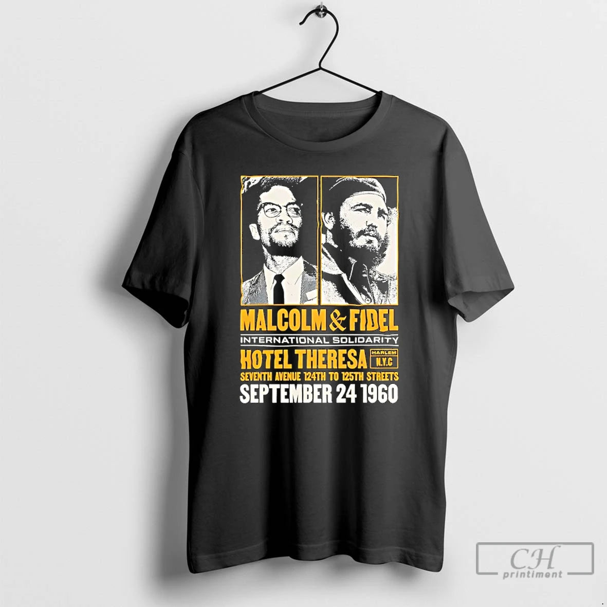 Classic Malcolm And Fidel At Hotel Theresa T-Shirts, Hoodie, Sweatshirt | CoreVibeTees.com