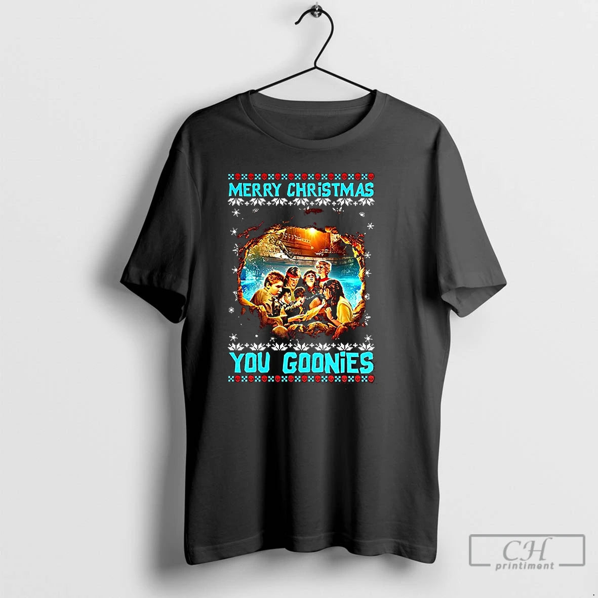 Classic Merry Christmas You Goonies Classic Adventure Ugly Xmas T-Shirts, Hoodie, Sweatshirt | CoreVibeTees.com