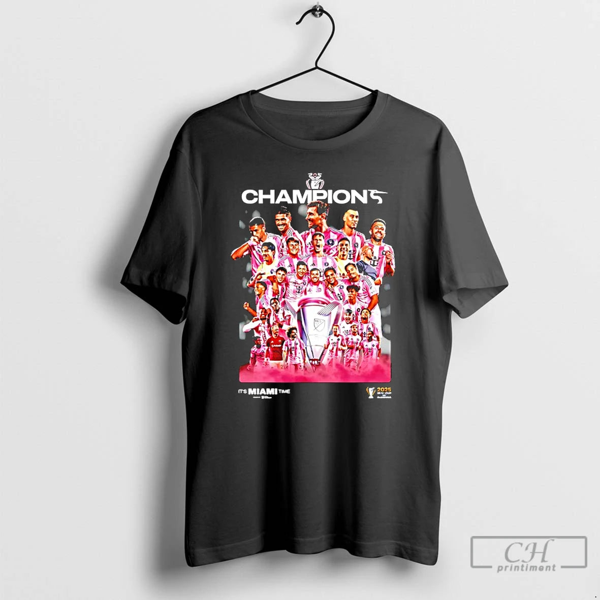Classic Miami Cf 2025 Mls Champions Its Miami Time Graphic T-Shirts, Hoodie, Sweatshirt | CoreVibeTees.com