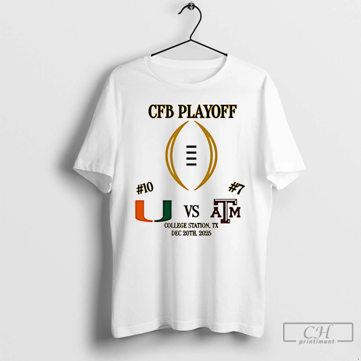 Classic Miami Vs Texas Am 2025 Cfp First Rd Playoff Game 2 T Shirts Sweater Hoodie, Sweatshirt | CoreVibeTees.com