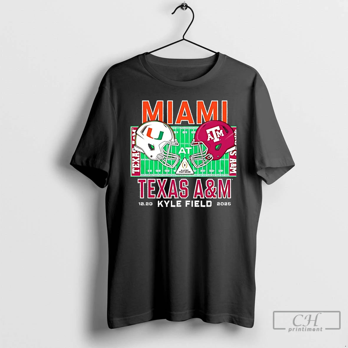 Classic Miami Vs Texas Am 2025 College Football Playoff Kyle Field Christmas T Shirts Sweater Hoodie, Sweatshirt