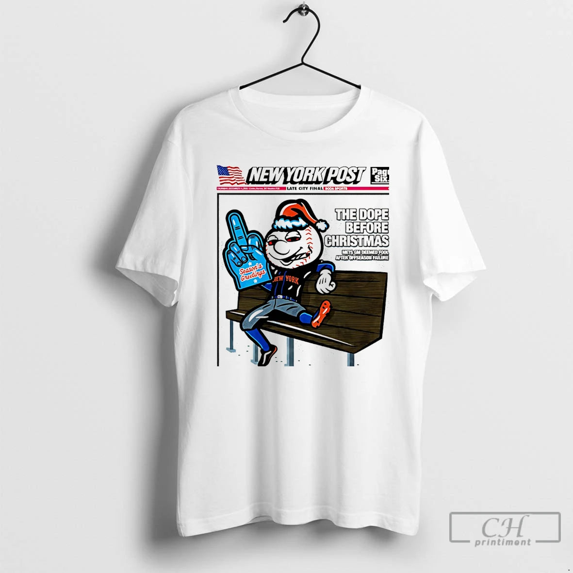 Classic New York Mets Mr Met Ny Post The Dope Before Christmas Christmas T Shirts Hoodie, Sweatshirt | CoreVibeTees.com