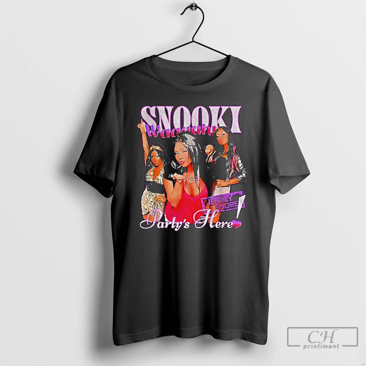 Classic Nicole Polizzi Jersey Shore Partys Here Snooki T-Shirts, Hoodie, Sweatshirt | CoreVibeTees.com