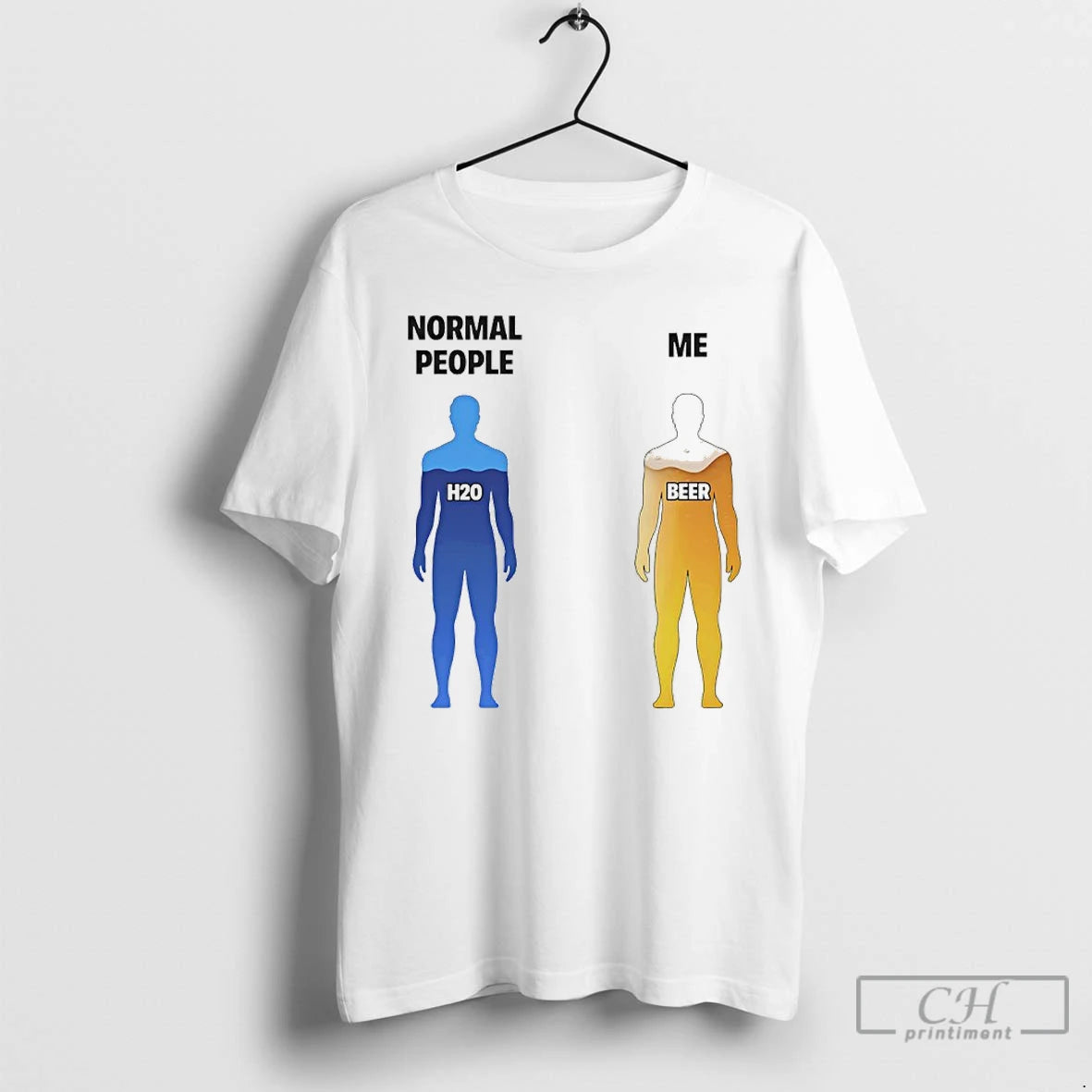 Classic Normal People H2o Vs Me Beer T-Shirts, Hoodie, Sweatshirt | CoreVibeTees.com